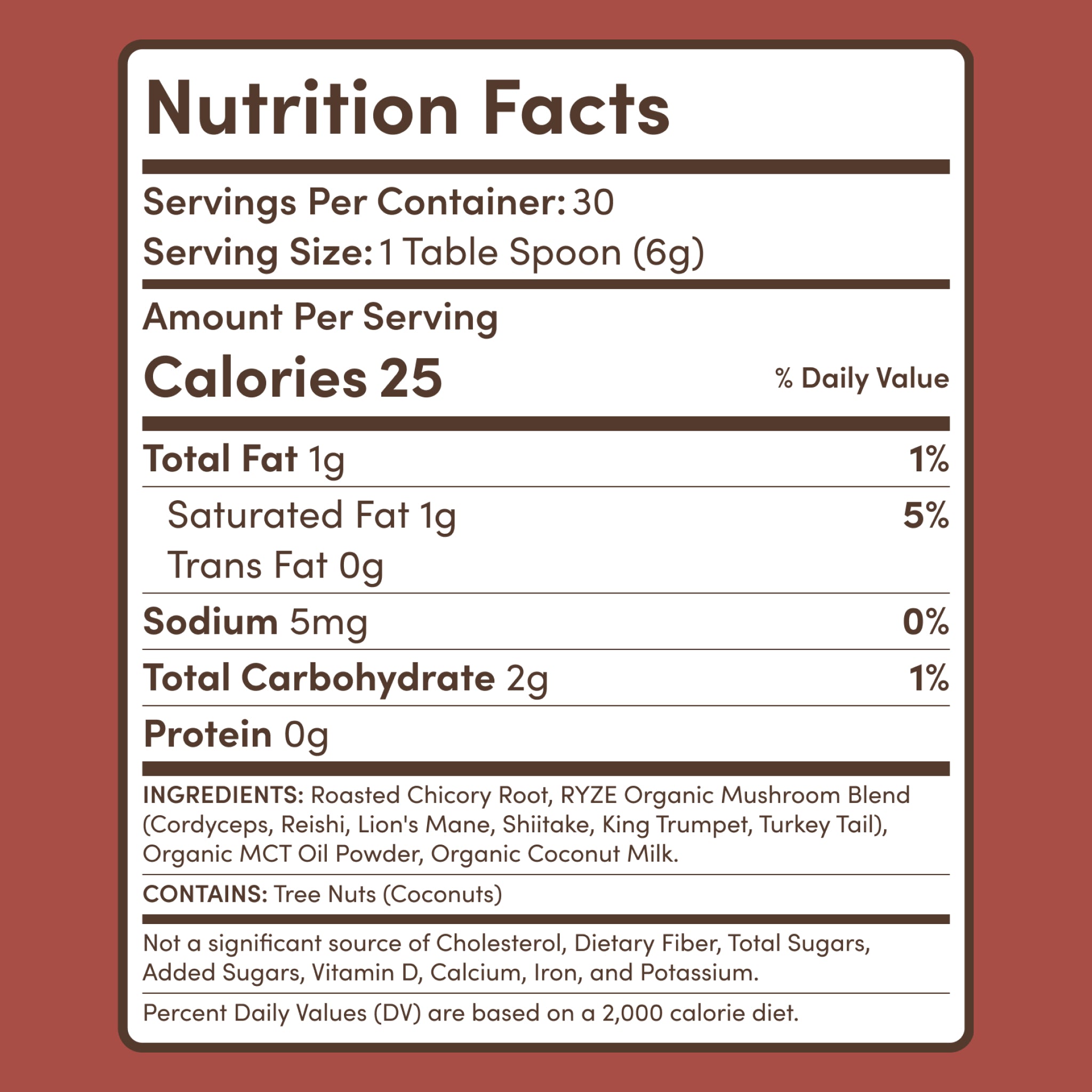 RYZE Mushroom Chicory (1 Pack - 30 Servings)