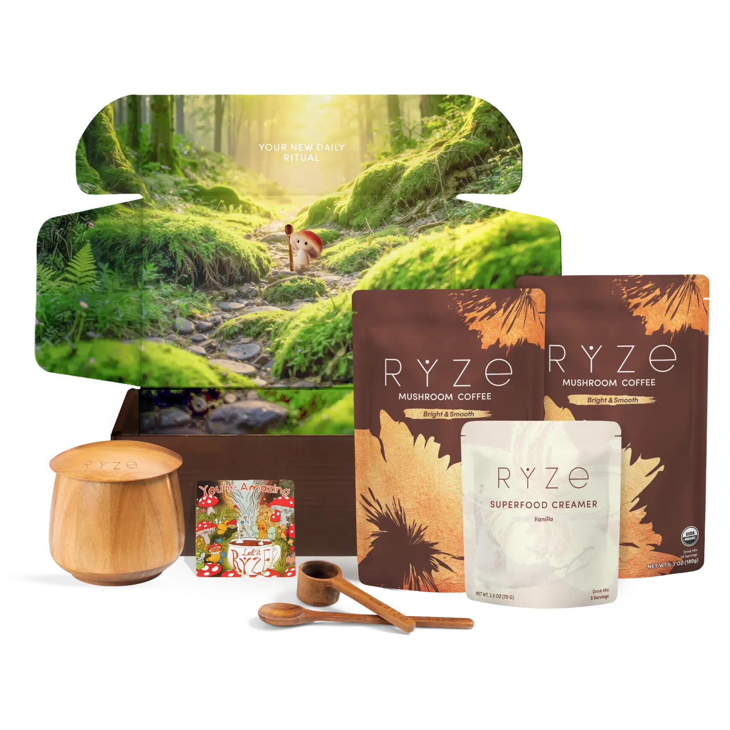 RYZE Mushroom Coffee Ritual Set (6 Month Plan)